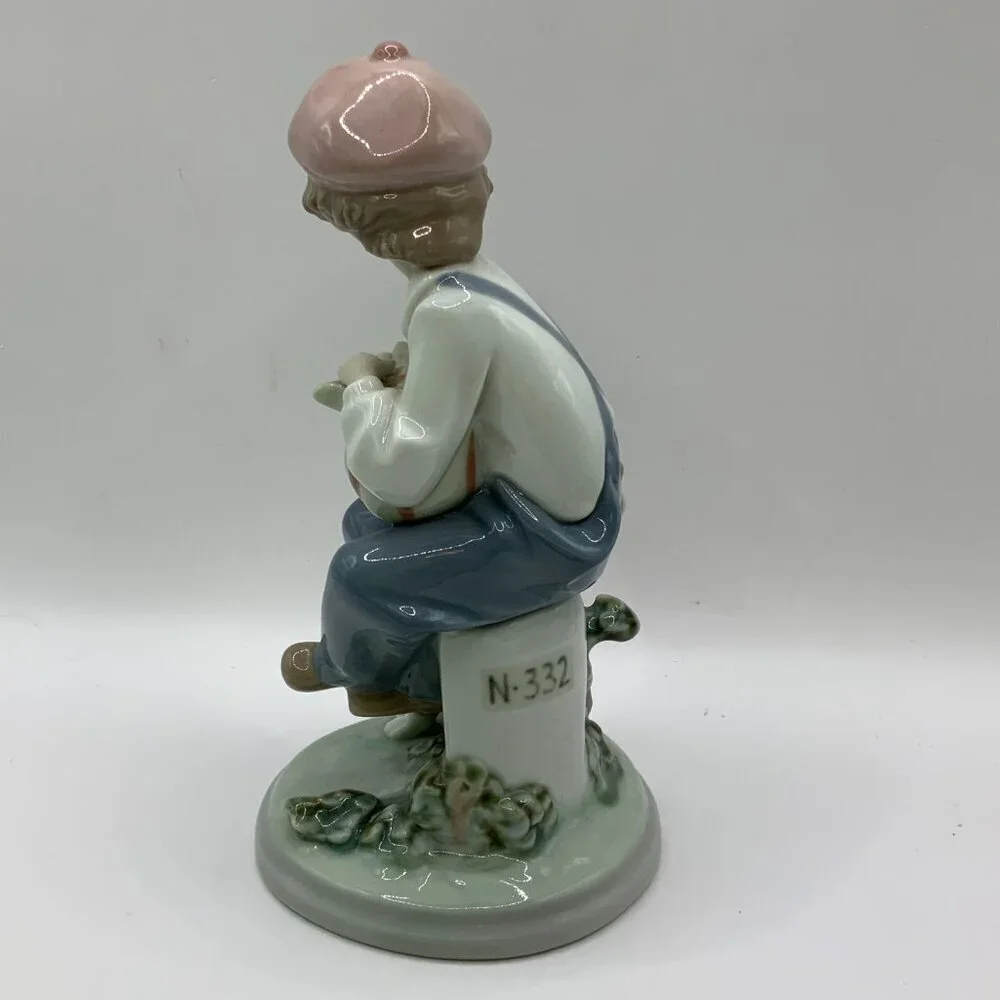 Lladro Vintage 1991 My Best Friend Boy with Dog Porcelain Figurine